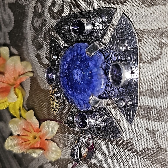 New Solar Quartz Iron Cross Pendant ✝️ Maltese - Picture 5 of 8